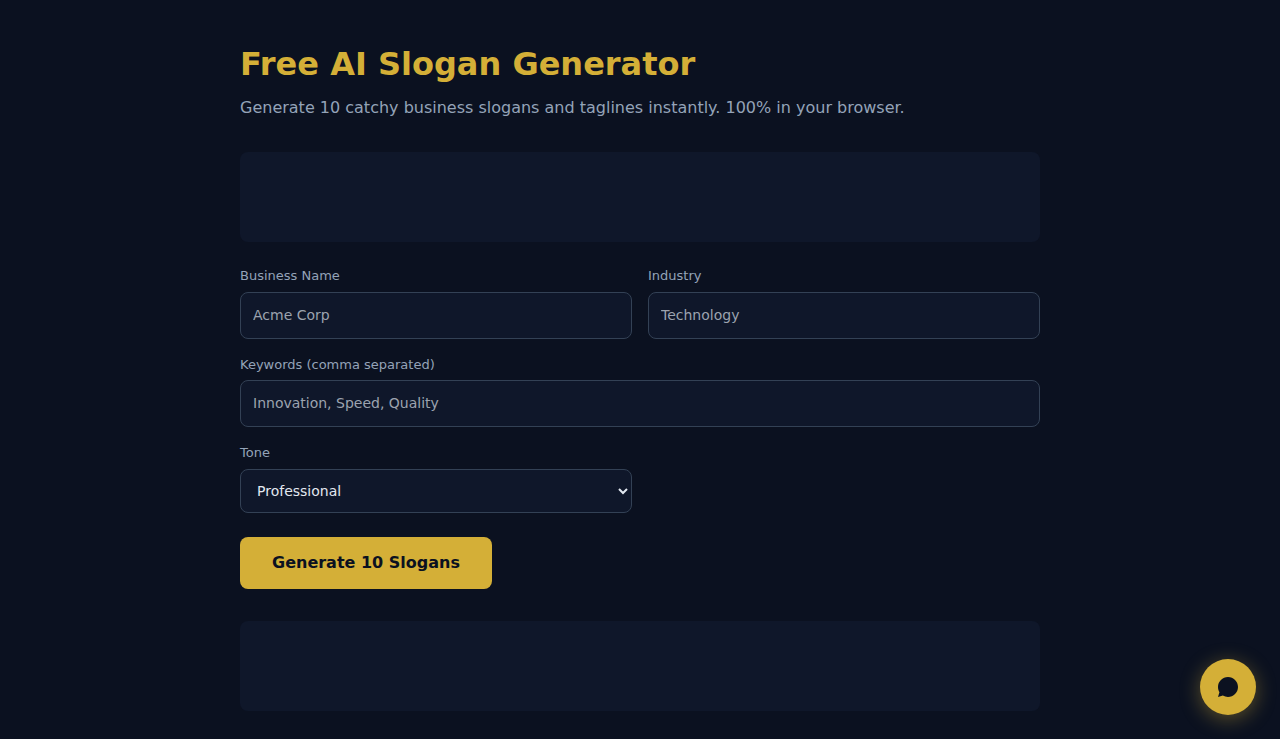 Free AI Slogan Generator - S.C.A.L.A.