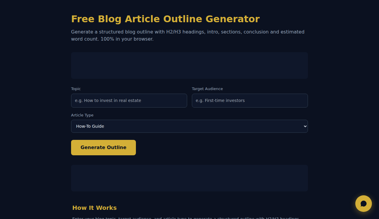 Free Blog Article Outline Generator - S.C.A.L.A.