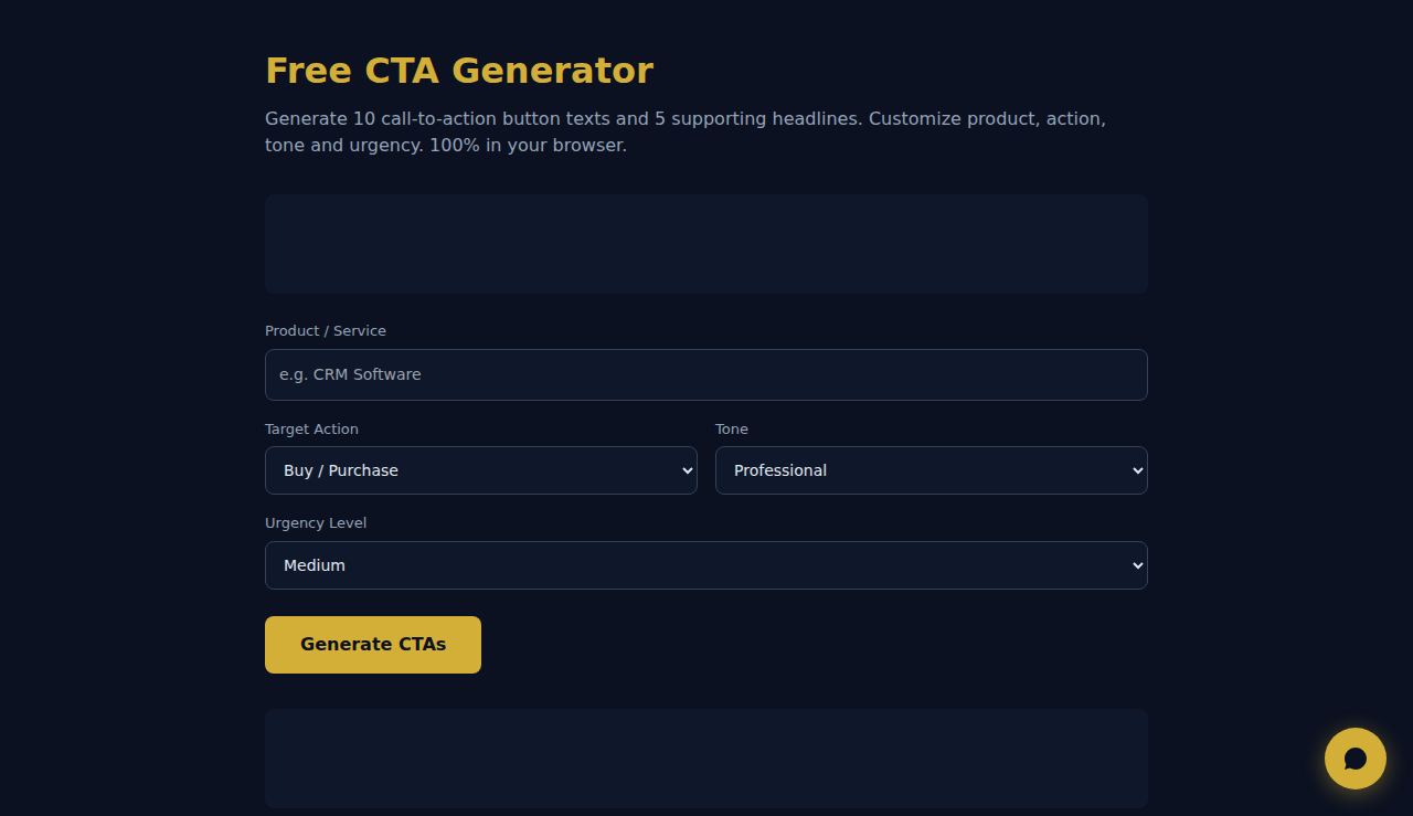 Free CTA Generator - S.C.A.L.A.