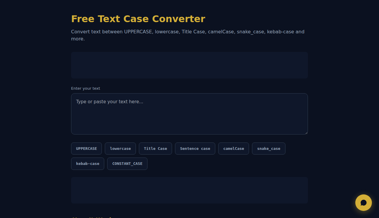 Free Text Case Converter - S.C.A.L.A.
