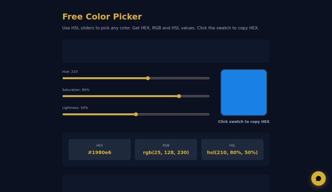 Free Color Picker - S.C.A.L.A.