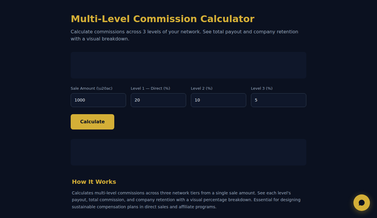 Multi-Level Commission Calculator - S.C.A.L.A.