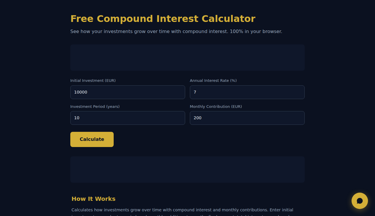 Free Compound Interest Calculator - S.C.A.L.A.