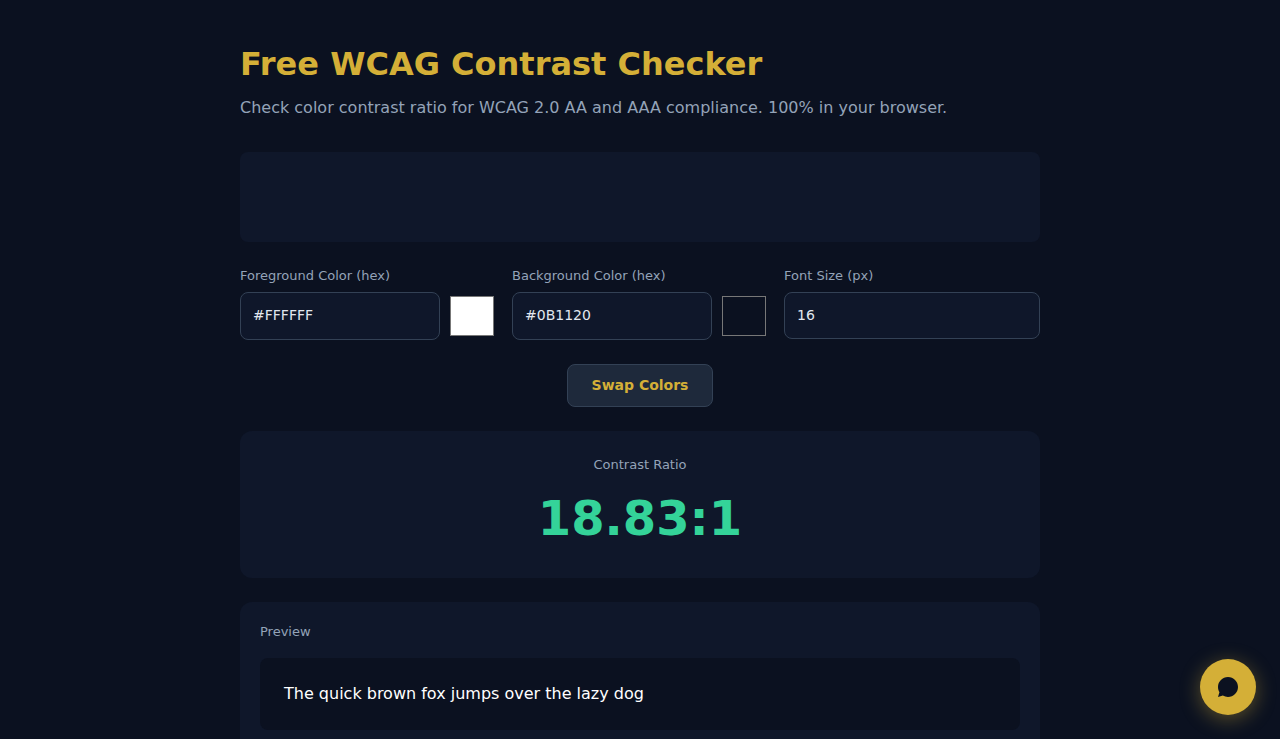 Free WCAG Contrast Checker - S.C.A.L.A.