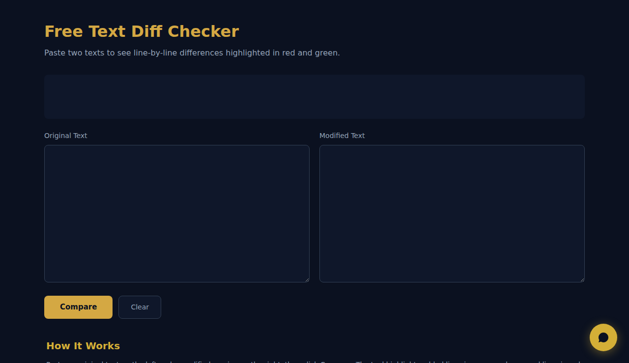 Free Text Diff Checker - S.C.A.L.A.