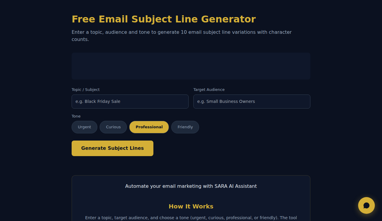 Free Email Subject Line Generator - S.C.A.L.A.