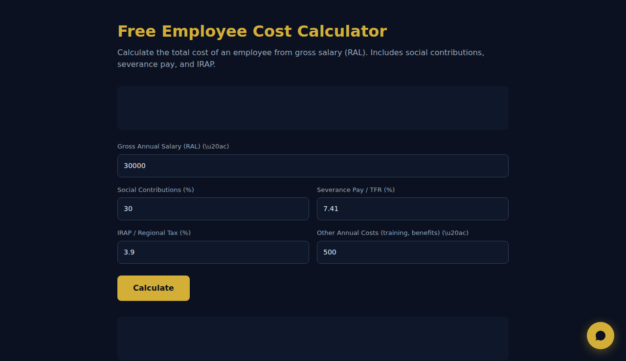 Free Employee Cost Calculator - S.C.A.L.A.