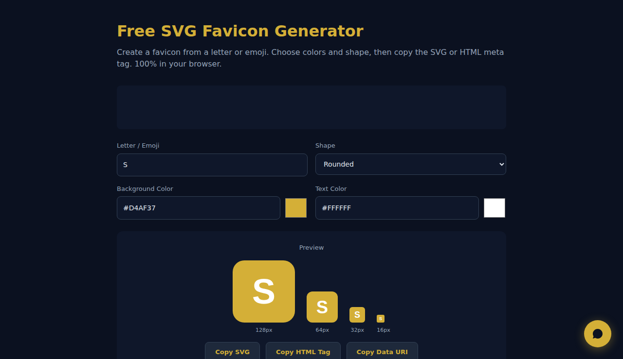 Free SVG Favicon Generator - S.C.A.L.A.