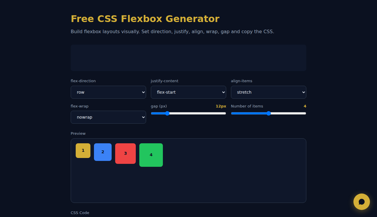 Free CSS Flexbox Generator - S.C.A.L.A.