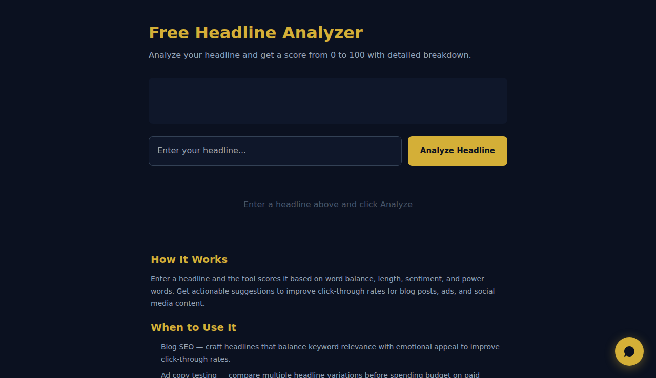 Free Headline Analyzer - S.C.A.L.A.