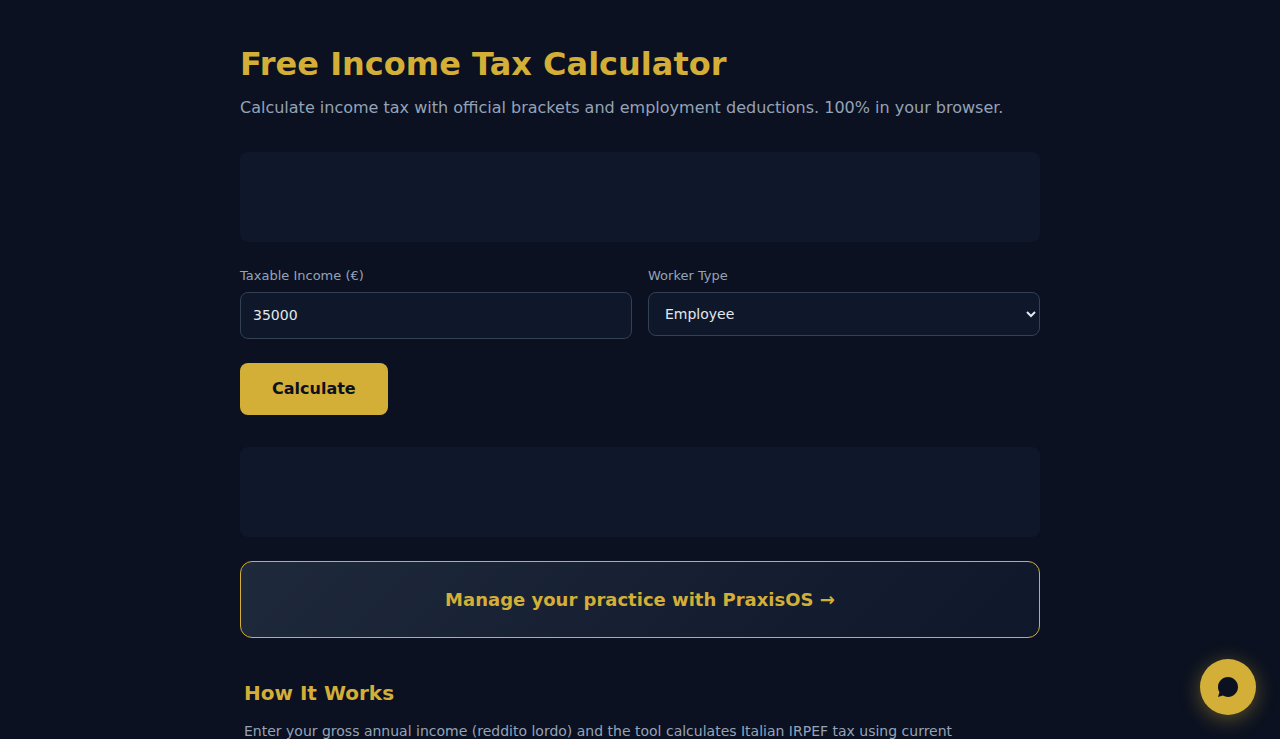Free Income Tax Calculator - S.C.A.L.A.
