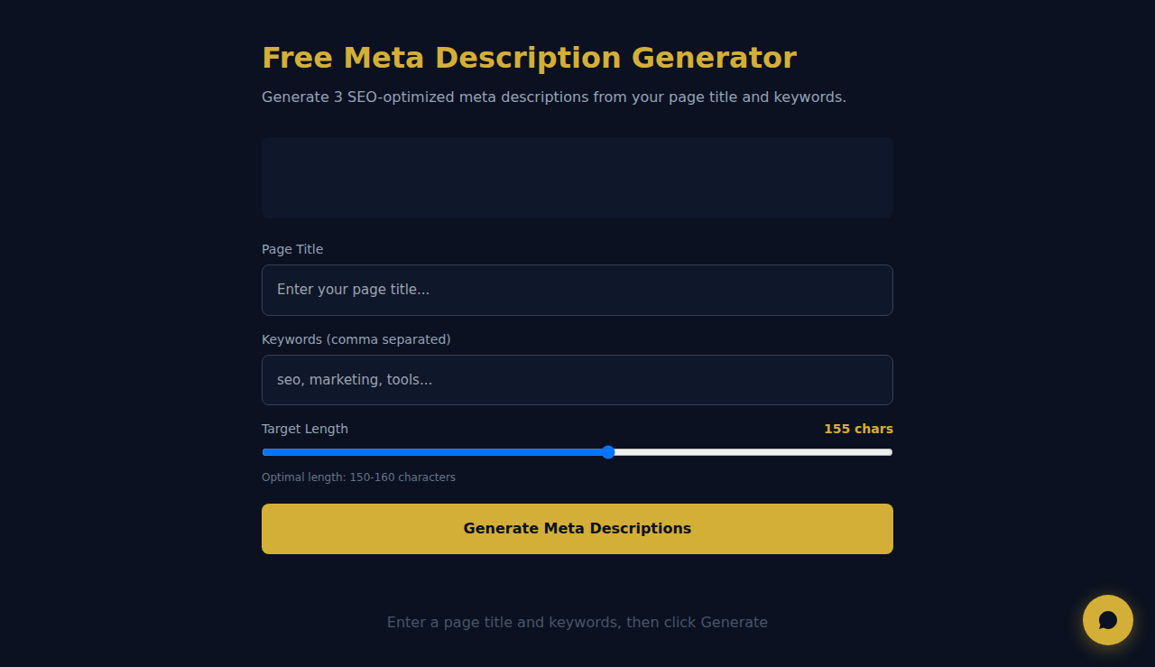 Free Meta Description Generator - S.C.A.L.A.