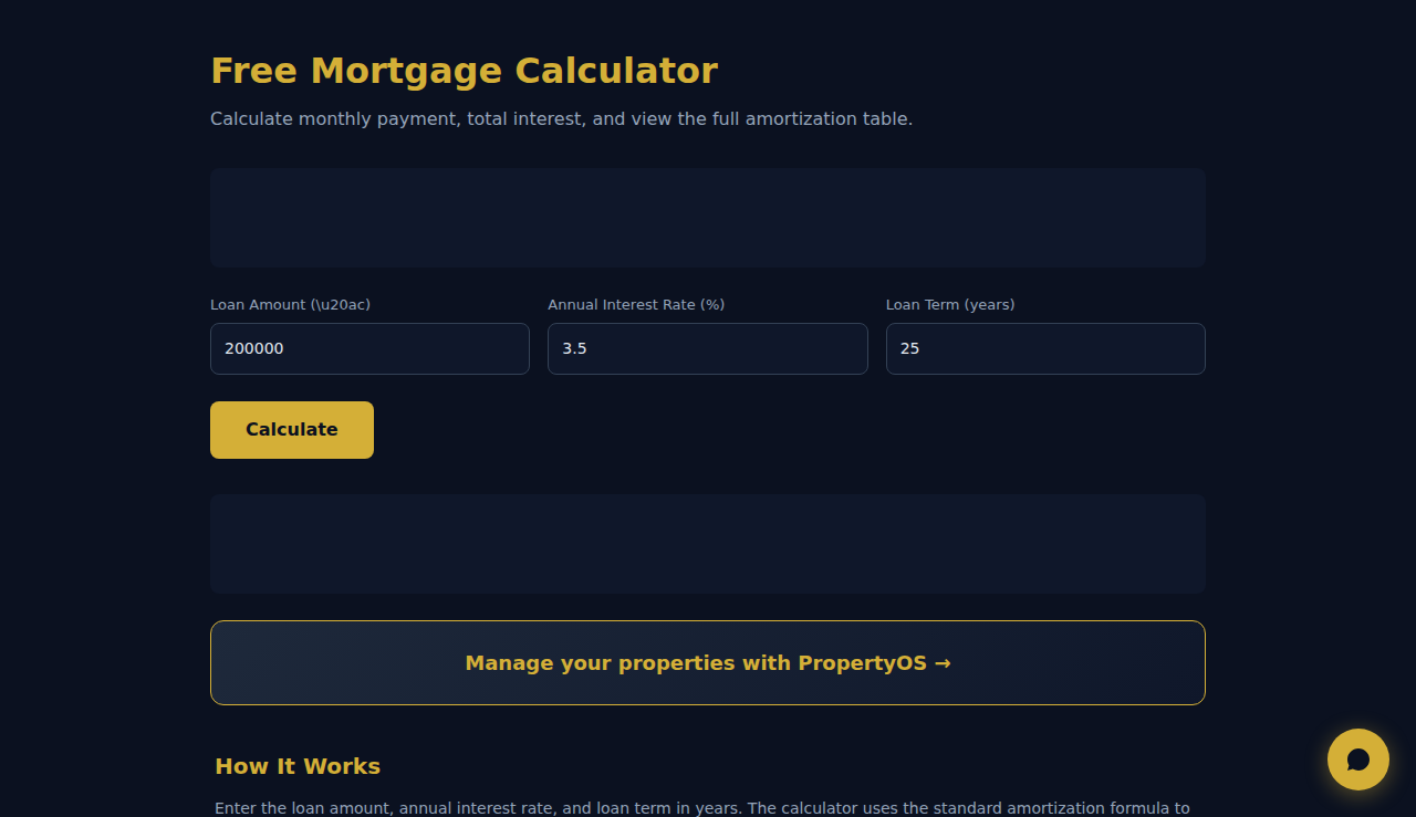 Free Mortgage Calculator - S.C.A.L.A.