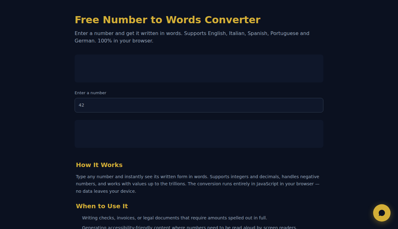 Free Number to Words Converter - S.C.A.L.A.