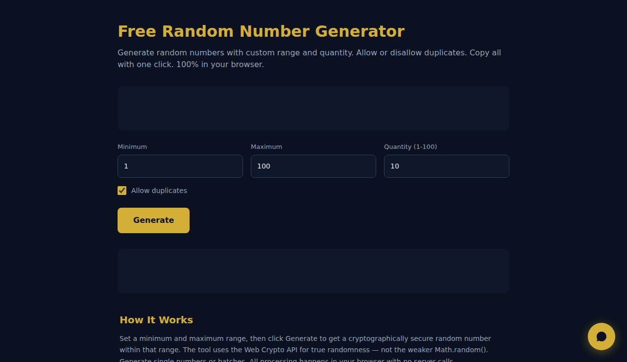 Free Random Number Generator - S.C.A.L.A.