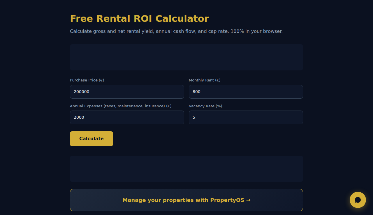 Free Rental ROI Calculator - S.C.A.L.A.