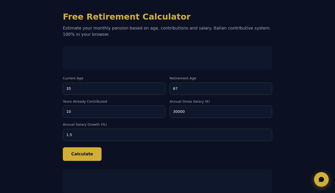 Free Retirement Calculator - S.C.A.L.A.