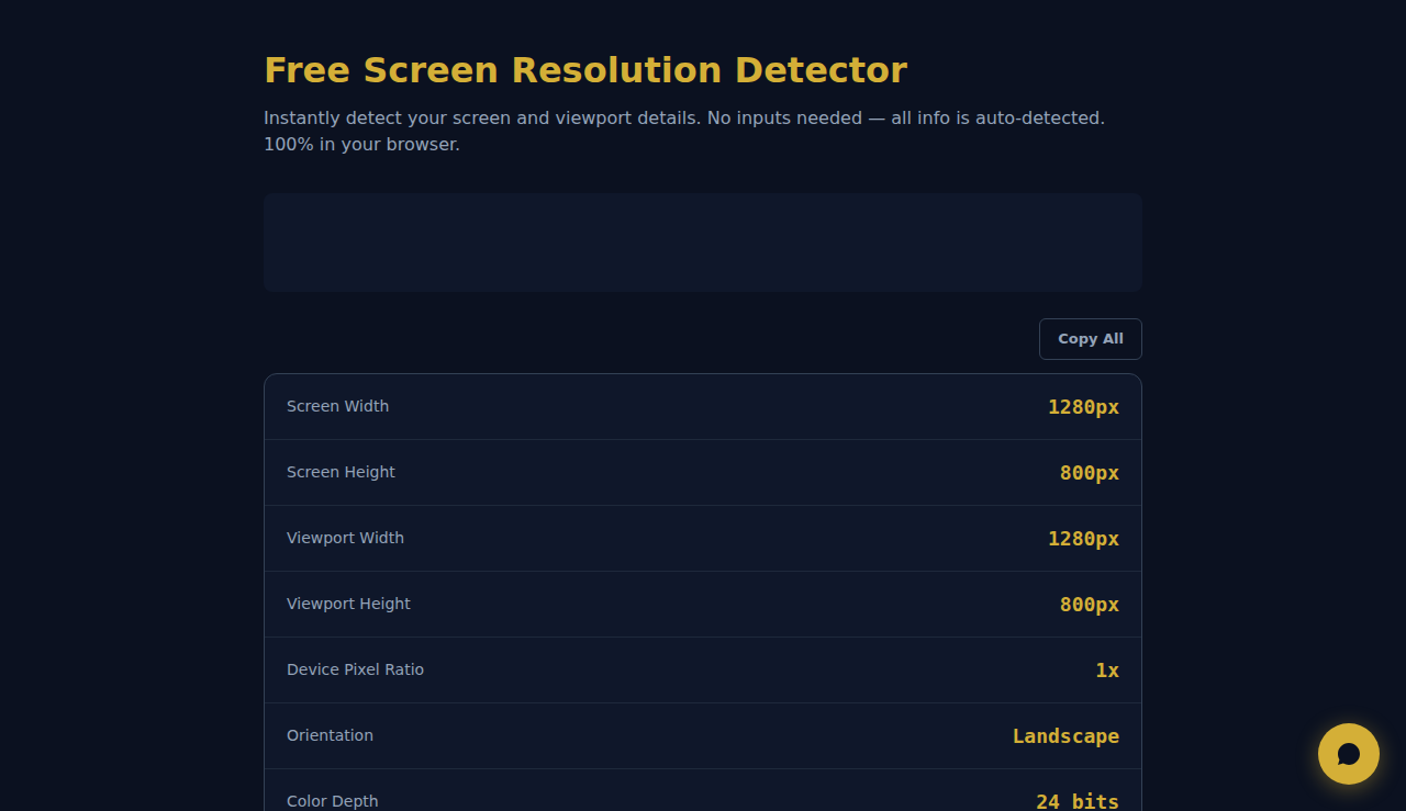 Free Screen Resolution Detector - S.C.A.L.A.