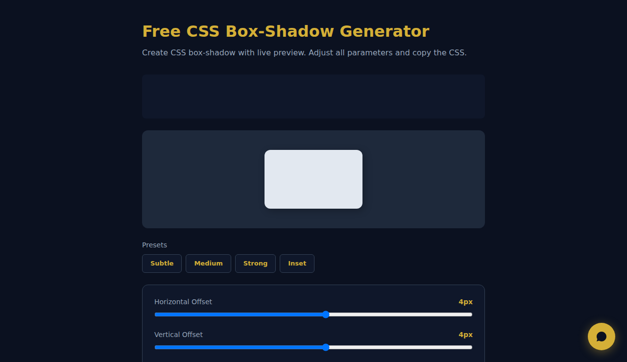 Free CSS Box-Shadow Generator - S.C.A.L.A.