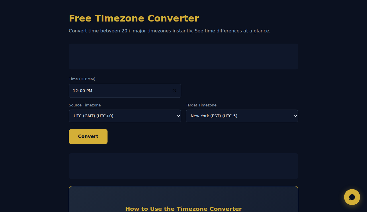 Free Timezone Converter - S.C.A.L.A.