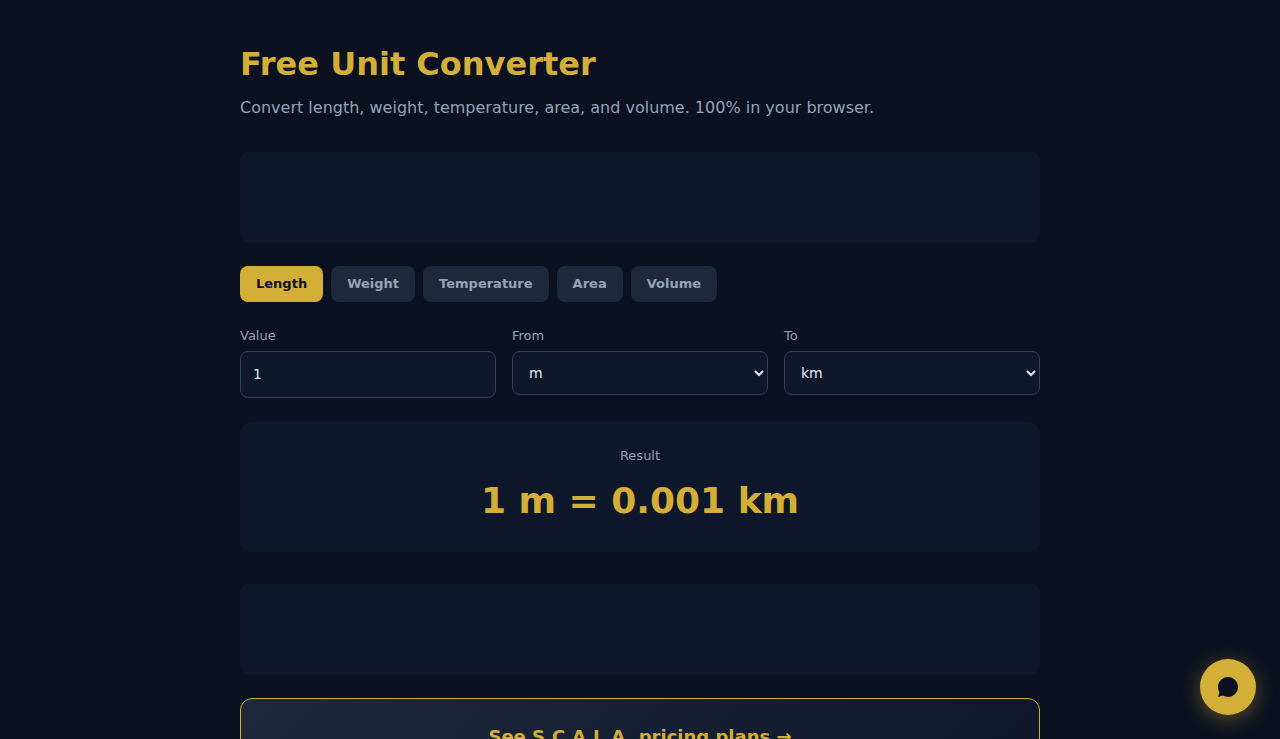 Free Unit Converter - S.C.A.L.A.